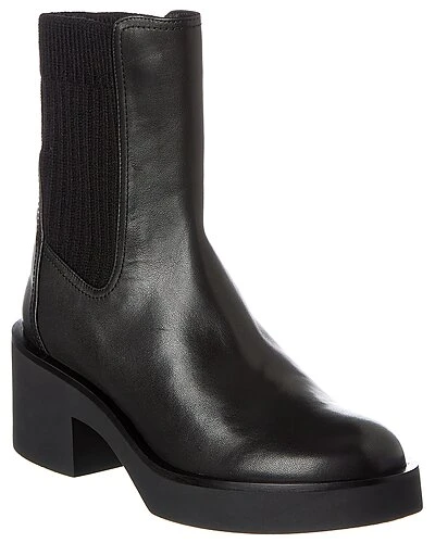 Stuart Weitzman Gotham Knit & Leather Bootie Women 3 Stuart Weitzman Gotham Knit & Leather Bootie Women
