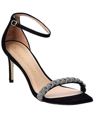 Stuart Weitzman Nudistcurve 75 Suede Sandal Women 3 Stuart Weitzman Nudistcurve 75 Suede Sandal Women