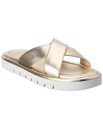 Stuart Weitzman Elodie Cross Leather Sandal Women 3 Stuart Weitzman Elodie Cross Leather Sandal Women