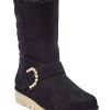 Stuart Weitzman Piper Lift Chill Suede & Shearling Bootie Women -Valentino shop 1311278200 RLLD 1