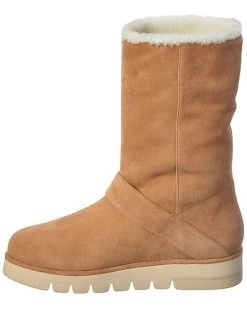Stuart Weitzman Piper Lift Chill Suede & Shearling Bootie Women 8 Stuart Weitzman Piper Lift Chill Suede & Shearling Bootie Women -Valentino shop 1311278201 RLLD 2