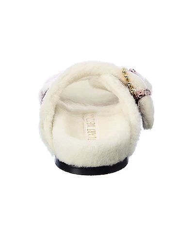 Stuart Weitzman Piper Chill Tweed & Shearling Slide Women 5 Stuart Weitzman Piper Chill Tweed & Shearling Slide Women - Image 3