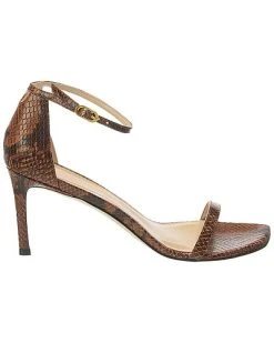 Stuart Weitzman Amelina 75 Snake-Embossed Leather Sandal Women -Valentino shop 1311306056 RLLD 4
