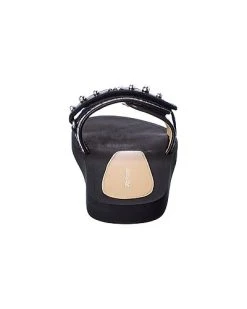 Stuart Weitzman Perstud Tweed & Leather Slide Women 9 Stuart Weitzman Perstud Tweed & Leather Slide Women -Valentino shop 1311311291 RLLD 3