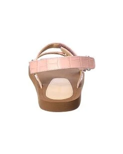 Stuart Weitzman Vail Sport Croc-Embossed Leather Sandal Women 9 Stuart Weitzman Vail Sport Croc-Embossed Leather Sandal Women -Valentino shop 1311311355 RLLD 3