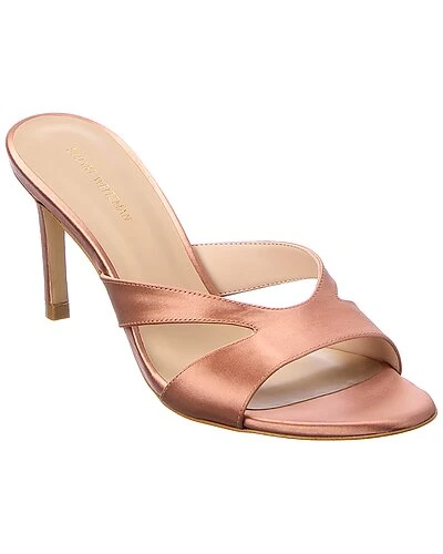 Stuart Weitzman Mariposa 80 Satin Slide Sandal Women 3 Stuart Weitzman Mariposa 80 Satin Slide Sandal Women