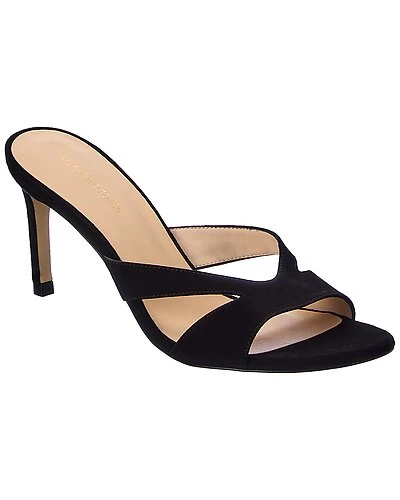 Stuart Weitzman Mariposa 80 Suede Slide Sandal Women 3 Stuart Weitzman Mariposa 80 Suede Slide Sandal Women
