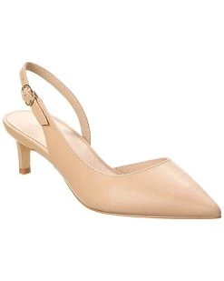 Stuart Weitzman Avenue 50 Leather Slingback Pump Women
