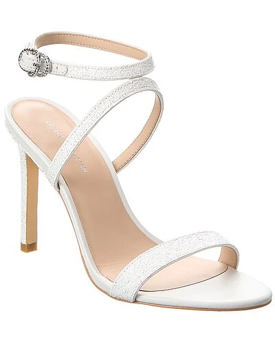 Stuart Weitzman Crystal Buckle 95 Glitter Sandal Women 3 Stuart Weitzman Crystal Buckle 95 Glitter Sandal Women