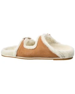 Stuart Weitzman Piper Chill Suede & Shearling Slide Women 8 Stuart Weitzman Piper Chill Suede & Shearling Slide Women -Valentino shop 1311573146 RLLD 2