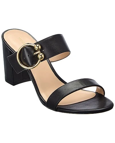 Stuart Weitzman Belinda 75 Leather Slide Sandal Women 3 Stuart Weitzman Belinda 75 Leather Slide Sandal Women