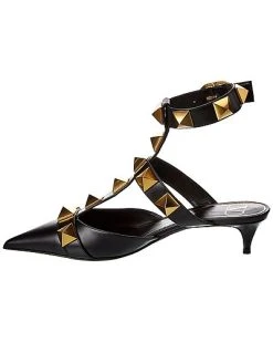 Valentino Roman Stud 40 Leather Ankle Strap Pump Women -Valentino shop 1313018148 RLLD 2