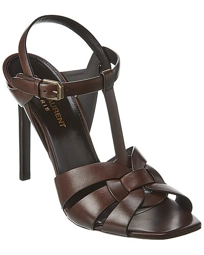 Saint Laurent Tribute 105 Leather Sandal Women 3 Saint Laurent Tribute 105 Leather Sandal Women