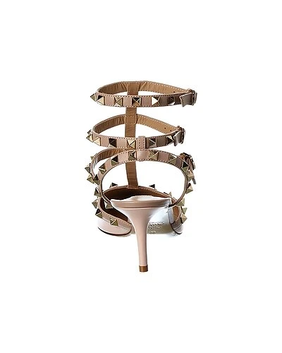 Valentino Rockstud Caged 65 Leather Ankle Strap Pump Women 5 Valentino Rockstud Caged 65 Leather Ankle Strap Pump Women - Image 3