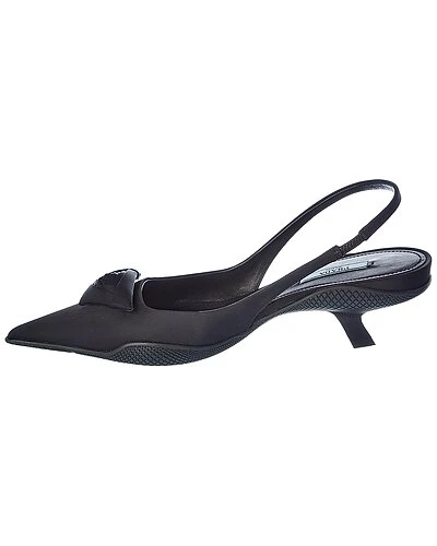Prada Nylon Pointy-Toe Slingback Pump Women 4 Prada Nylon Pointy-Toe Slingback Pump Women - Image 2