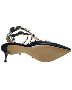 Valentino Rockstud Caged 65 Grainy Leather Ankle Strap Pump Women -Valentino shop 1313048943 RLLD 4