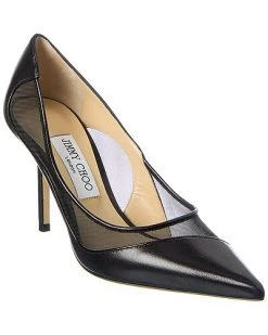 Jimmy Choo Love 85 Leather & Mesh Pump Women