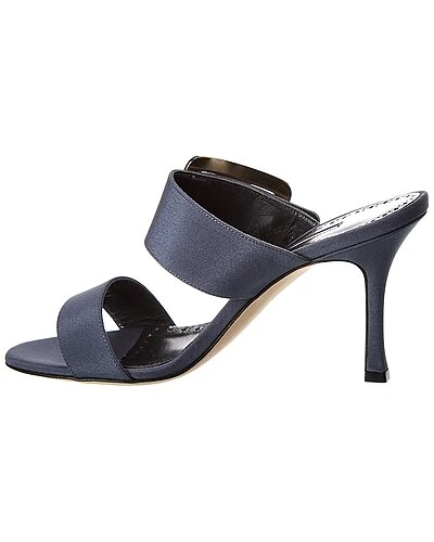 Manolo Blahnik Gable 90 Silk Sandal Women 4 Manolo Blahnik Gable 90 Silk Sandal Women - Image 2