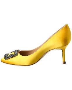 Manolo Blahnik Hangisi 70 Satin Pump Women 8 Manolo Blahnik Hangisi 70 Satin Pump Women -Valentino shop 1313061487 RLLD 2