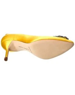 Manolo Blahnik Hangisi 70 Satin Pump Women 10 Manolo Blahnik Hangisi 70 Satin Pump Women -Valentino shop 1313061487 RLLD 4