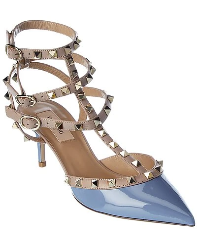 Valentino Rockstud Caged 65 Patent Ankle Strap Pump Women 3 Valentino Rockstud Caged 65 Patent Ankle Strap Pump Women