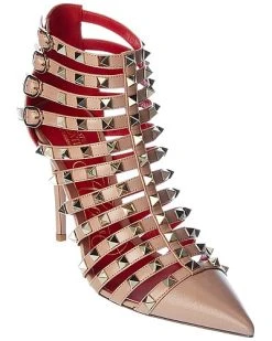 Valentino Rockstud Alcove 100 Leather Bootie Women