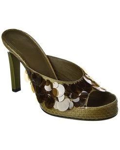 FENDI Sequined Leather Sandal Women
