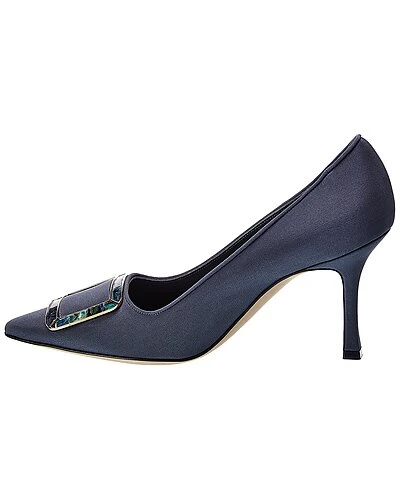 Manolo Blahnik Ysale 90 Silk Pump Women 4 Manolo Blahnik Ysale 90 Silk Pump Women - Image 2