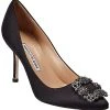 Manolo Blahnik Hangisi 90 Satin Pump Women -Valentino shop 1313075504 RLLD 1