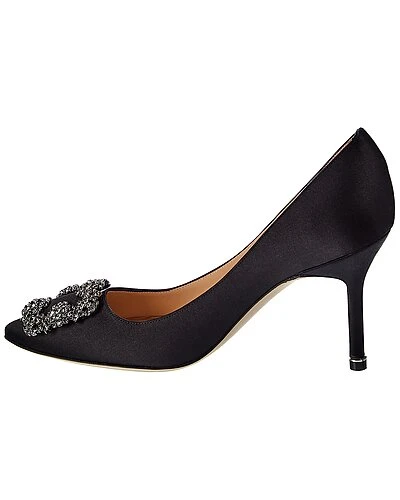 Manolo Blahnik Hangisi 90 Satin Pump Women 4 Manolo Blahnik Hangisi 90 Satin Pump Women - Image 2