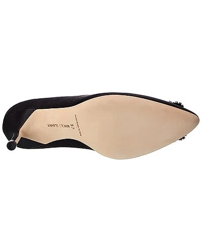 Manolo Blahnik Hangisi 90 Satin Pump Women 6 Manolo Blahnik Hangisi 90 Satin Pump Women - Image 4