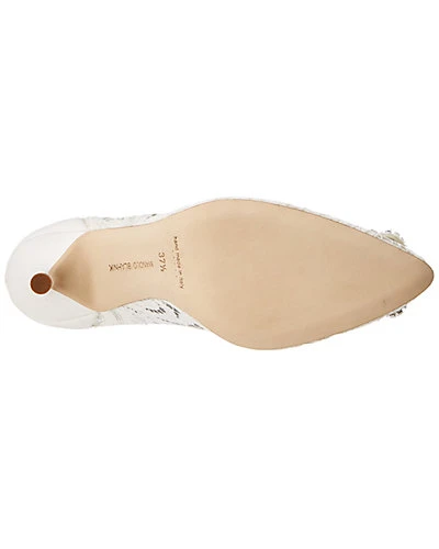 Manolo Blahnik Hangisi 105 Lace Pump Women 6 Manolo Blahnik Hangisi 105 Lace Pump Women - Image 4
