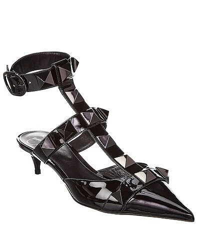 Valentino Roman Stud 40 Patent Ankle Strap Pump Women 3 Valentino Roman Stud 40 Patent Ankle Strap Pump Women