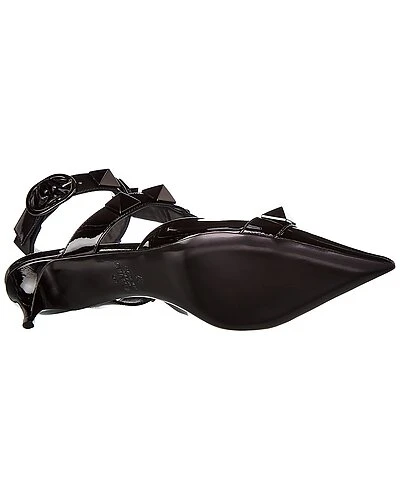 Valentino Roman Stud 40 Patent Ankle Strap Pump Women 6 Valentino Roman Stud 40 Patent Ankle Strap Pump Women - Image 4