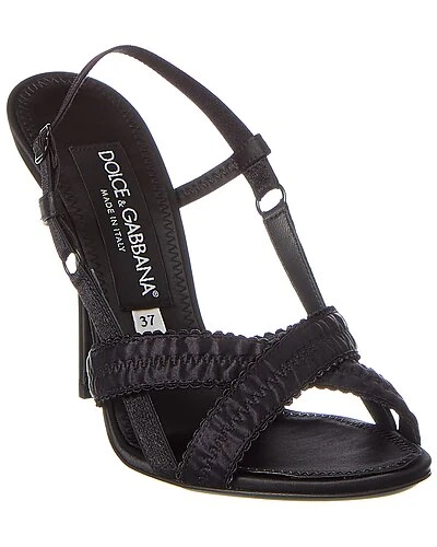 Dolce & Gabbana Satin Slingback Sandal Women 3 Dolce & Gabbana Satin Slingback Sandal Women