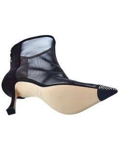 Jimmy Choo Naidoo 90 Mesh & Suede Bootie Women -Valentino shop 1313097830 RLLD 4
