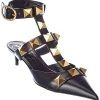 Valentino Roman Stud 40 Leather Ankle Strap Pump Women -Valentino shop 1313104639 RLLD 1