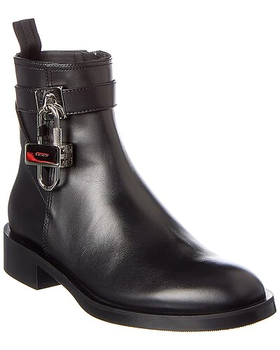 Givenchy Lock Leather Bootie Women 3 Givenchy Lock Leather Bootie Women
