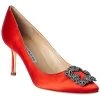 Manolo Blahnik Hangisi 70 Satin Pump Women -Valentino shop 1313130473 RLLD 1