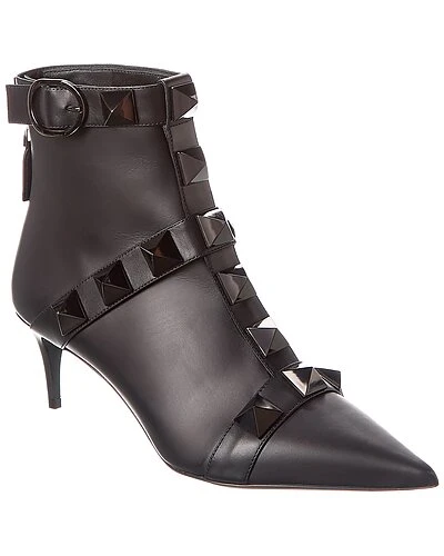 Valentino Roman Stud 60 Leather Bootie Women 3 Valentino Roman Stud 60 Leather Bootie Women