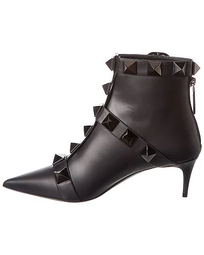 Valentino Roman Stud 60 Leather Bootie Women 4 Valentino Roman Stud 60 Leather Bootie Women - Image 2