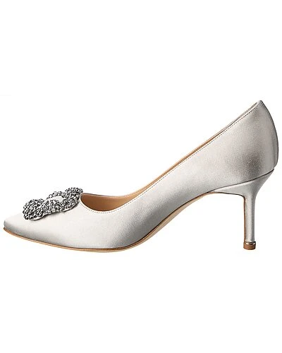 Manolo Blahnik Hangisi 70 Satin Pump Women 4 Manolo Blahnik Hangisi 70 Satin Pump Women - Image 2
