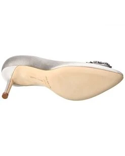 Manolo Blahnik Hangisi 70 Satin Pump Women 10 Manolo Blahnik Hangisi 70 Satin Pump Women -Valentino shop 1313136951 RLLD 4