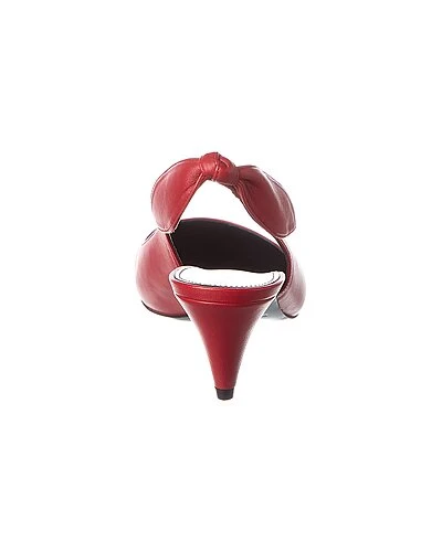 Saint Laurent Charlotte 55 Leather Slingback Pump Women 5 Saint Laurent Charlotte 55 Leather Slingback Pump Women - Image 3