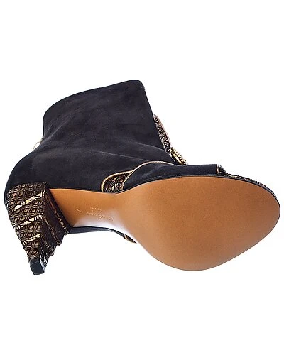 Salvatore Ferragamo Agatha Suede Bootie Women 6 Salvatore Ferragamo Agatha Suede Bootie Women - Image 4