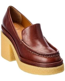 Chloé Jamie Leather Platform Pump Women