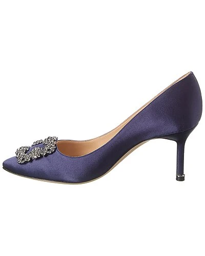 Manolo Blahnik Hangisi 70 Satin Pump Women 4 Manolo Blahnik Hangisi 70 Satin Pump Women - Image 2