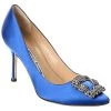 Manolo Blahnik Hangisi 90 Satin Pump Women 2 Manolo Blahnik Hangisi 90 Satin Pump Women -Valentino shop 1313150629 RLLD 1