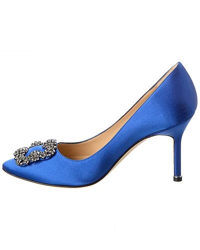 Manolo Blahnik Hangisi 90 Satin Pump Women 4 Manolo Blahnik Hangisi 90 Satin Pump Women - Image 2