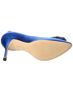 Manolo Blahnik Hangisi 90 Satin Pump Women 10 Manolo Blahnik Hangisi 90 Satin Pump Women -Valentino shop 1313150629 RLLD 4